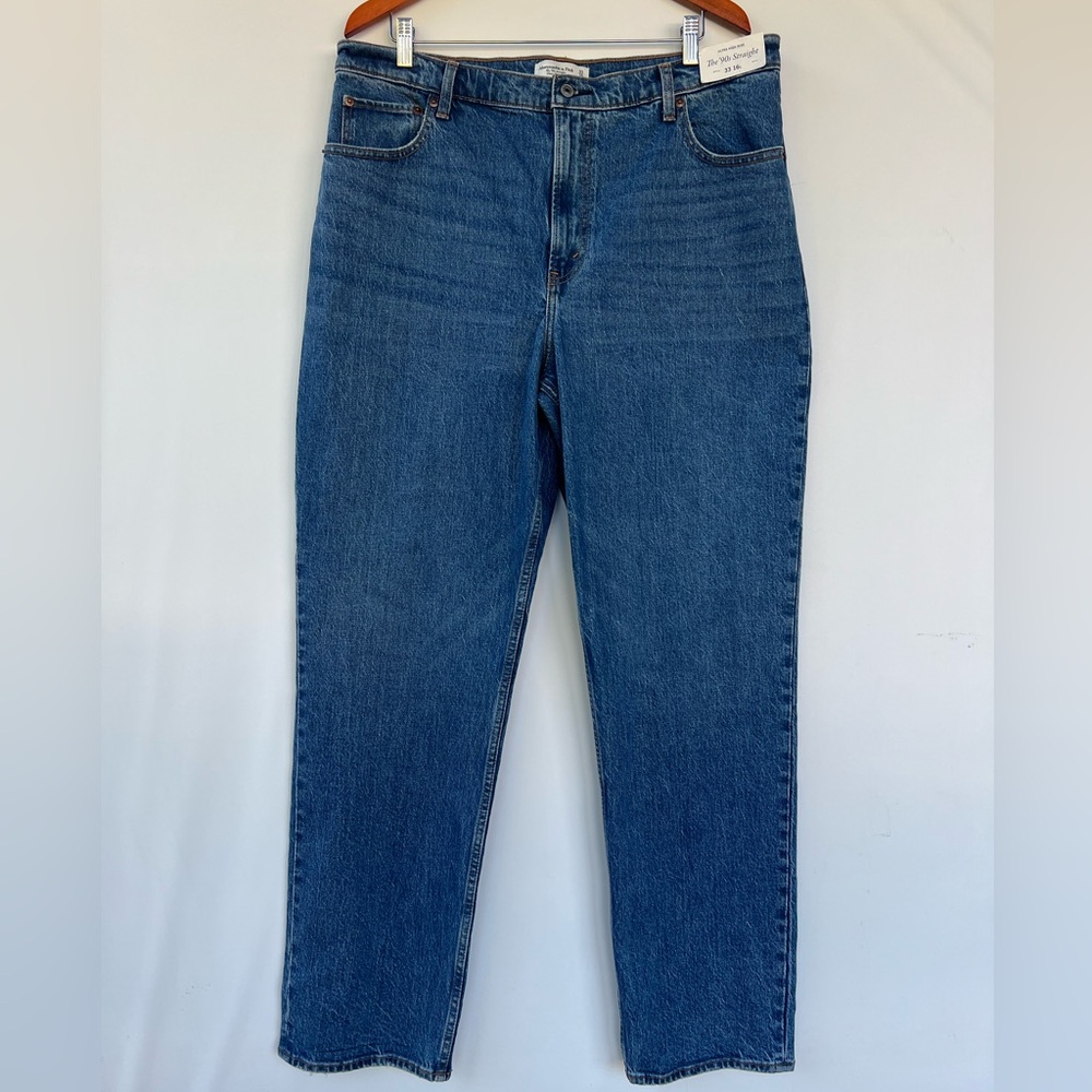 Abercrombie & Fitch Men's The‎ 90s Straight Ultra High Rise Jeans Size 33